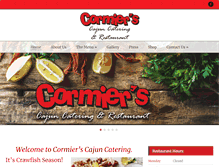 Tablet Screenshot of cormierscajuncatering.com